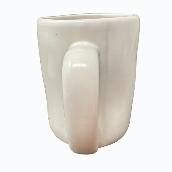 Rae Dunn SELF MADE Mug Ceramic Large Coffee Cup Magenta LL Farmhouse Gift White - Picture 3 of 6